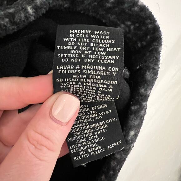 Ike Behar Women’s Large Double Breasted Plush Belted Jacket Coat - Picture 12 of 15